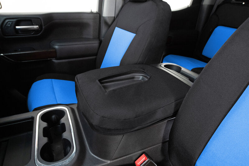 Covercraft 19-24 Dodge Ram Endura PrecisionFit Custom Front Row Seat Covers - Blue/Black