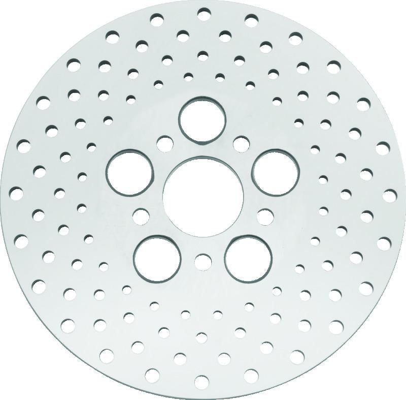 Bikers Choice 73-84 FL 10 Inch Front & Rear Drilled Stainless Rotor Replaces H-D 41813-79