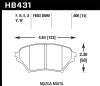 Hawk 01-05 Mazda Miata 1.8L Base OE Inc. Clips Shims Front ER-1 Brake Pads
