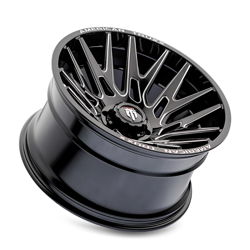 American Truxx AT1919 Evolution 22x12 / 8x170 BP / -44mm Offset / 125.2mm Hub Gloss Blk Mill Wheel
