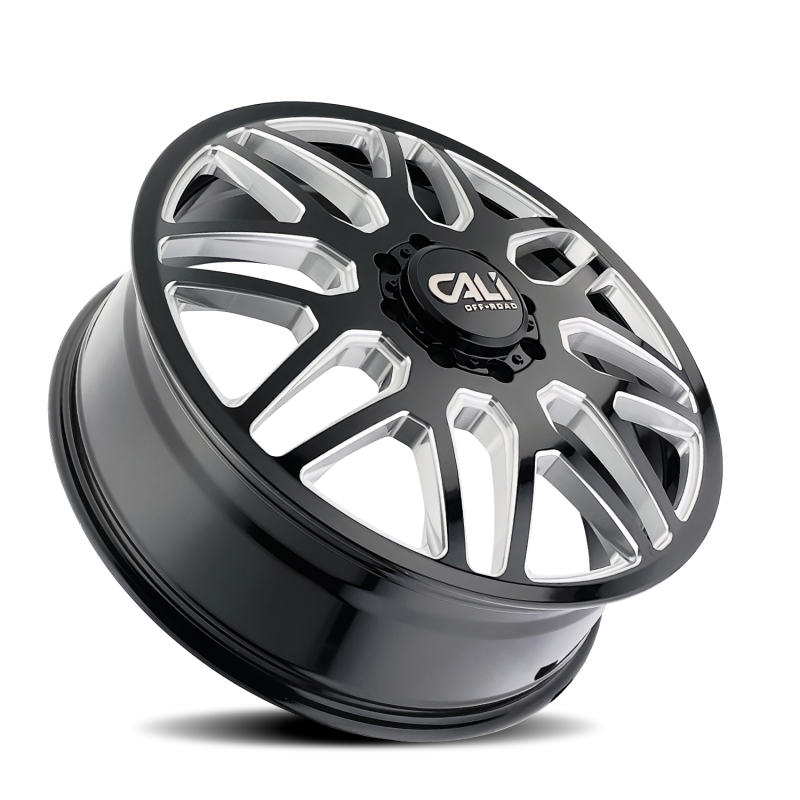Cali Off-Road 9115D Invader Dually 22x8.25 / 8x200 BP / 115mm Offset / 142mm Hub Gls Blk Mill Wheel