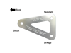 Vortex Racing 08-23 Honda CBR1000 RR Lowering Link Kit- Silver