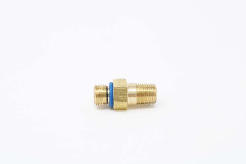 Aeromotive VaporWorx GM Fuel Pressure Sensor Adapter - M10 x 1.0mm Male to 1/8in NPT Port - Brass