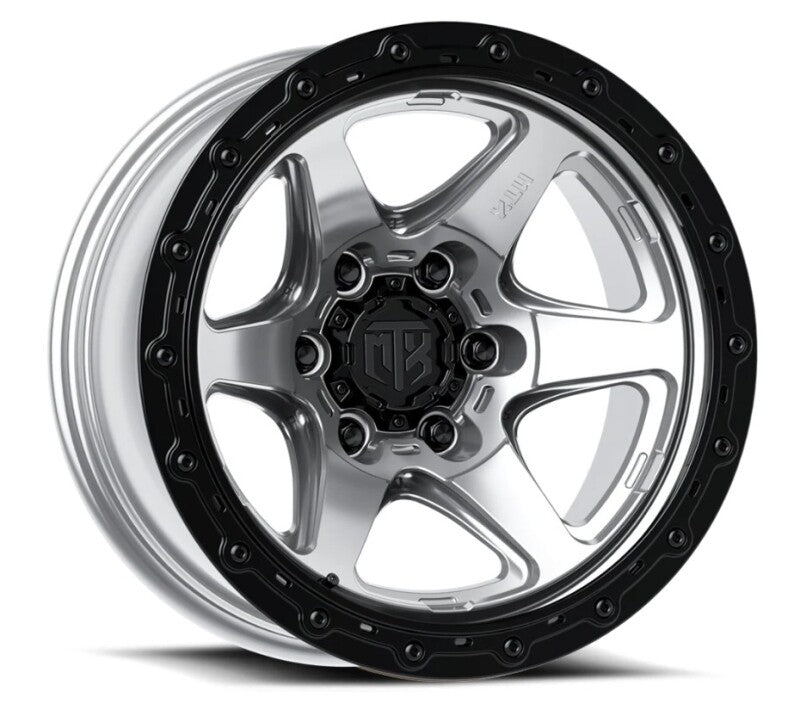 MTX Spitfire 6 Machined w/Black Ring 17x9in / 6x139.7 BP / 0mm Offset / 106.1mm Bore