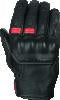 Speed and Strength Twist of Fate Leather Gloves Black/Red - Large