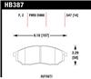 Hawk 06-09 350z/ 05-08 G35 w/o Brembo Performance Ceramic Street Front Brake Pads