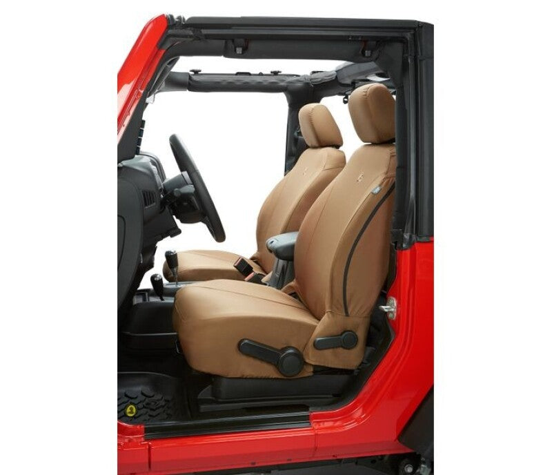 Bestop 07-12 Jeep Wrangler JK Front Seat Covers (Tan)