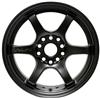 Gram Lights 57DR 15x8.0 +35 5x114.3 Semi Gloss Black Wheel