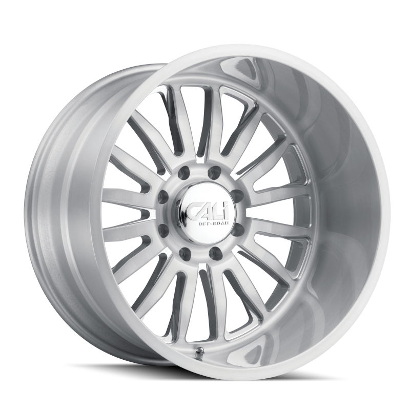 Cali Off-Road 9110 Summit 20x12 / 8x165.1 BP / -51mm Offset / 125.2mm Hub Brushed Milled Wheel