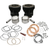 S&S Cycle 66-84 BT 93in High Compression 3-5/8in Big Bore Cylinder & Piston Kit - Gloss Black