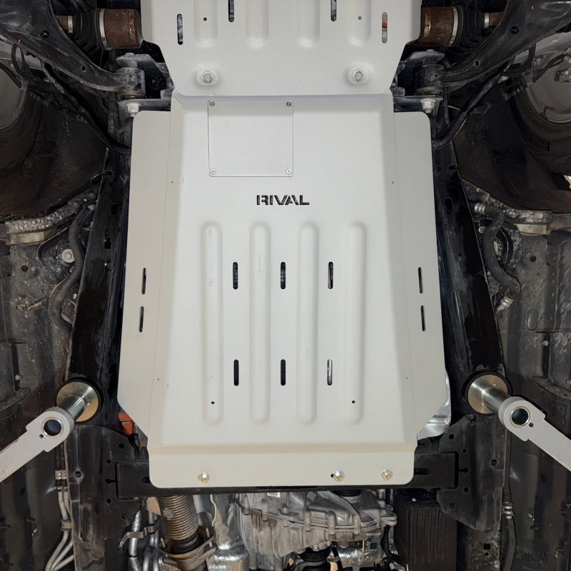 Rival 2015-2026 Ford F150 Powerboost Only Aluminum Transmission Catalytic Converter Skid Plate