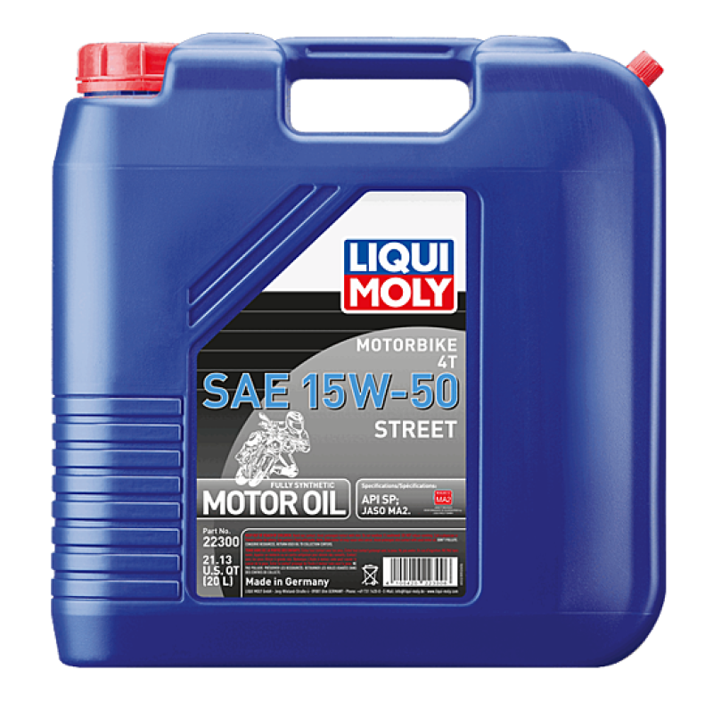 LIQUI MOLY 20L Motorbike 4T SAE 15W-50 Street