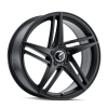 Kraze KR195 Milano 20x8.5 / 5x112 BP / 38mm Offset / 66.56mm Hub Satin Black Wheel