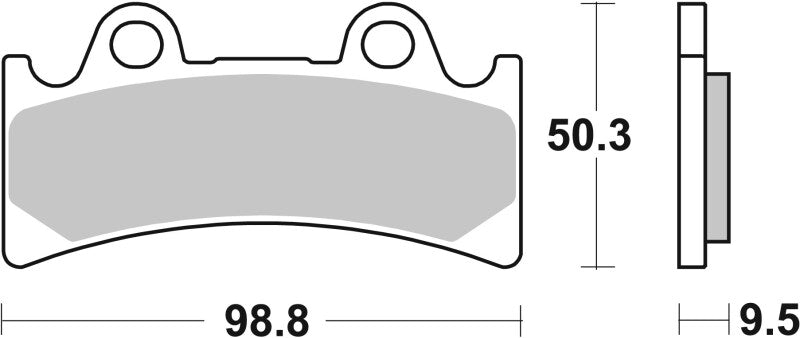 Brembo 94-98 Triumph Daytona Super III 900cc Sinter Brake Pad - Front
