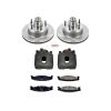 Power Stop 94-02 Ford E-150 Econoline Club Wagon Front Autospecialty Kit w/Cals