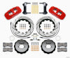 Wilwood AERO6 Front Hat Kit 14.00 Drilled Red 1999-2012 Subaru WRX w/Lines