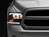 Raxiom 09-18 Dodge RAM 1500/2500/3500 Axial Headlights w/ SEQL LED Bar- Black Housing (Clear Lens)