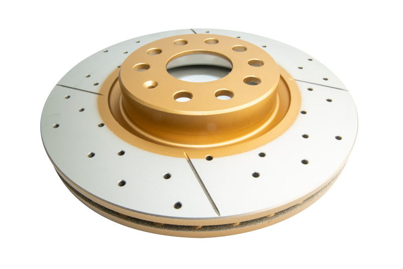 DBA 06-08 Audi A3 / 10/06+ TT / 10/04-10 VW Golf Front Drilled & Slotted Street Series Rotor