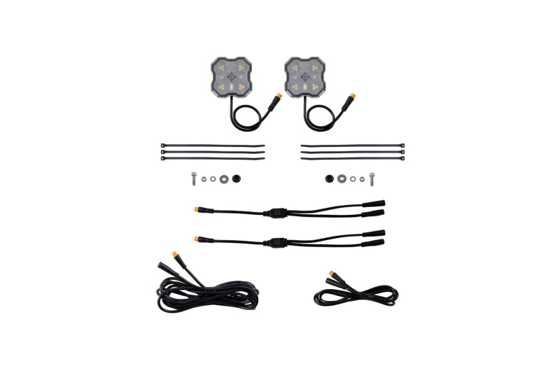 Diode Dynamics Rock Light -Amber/White - M8 Add-On 2-Pack