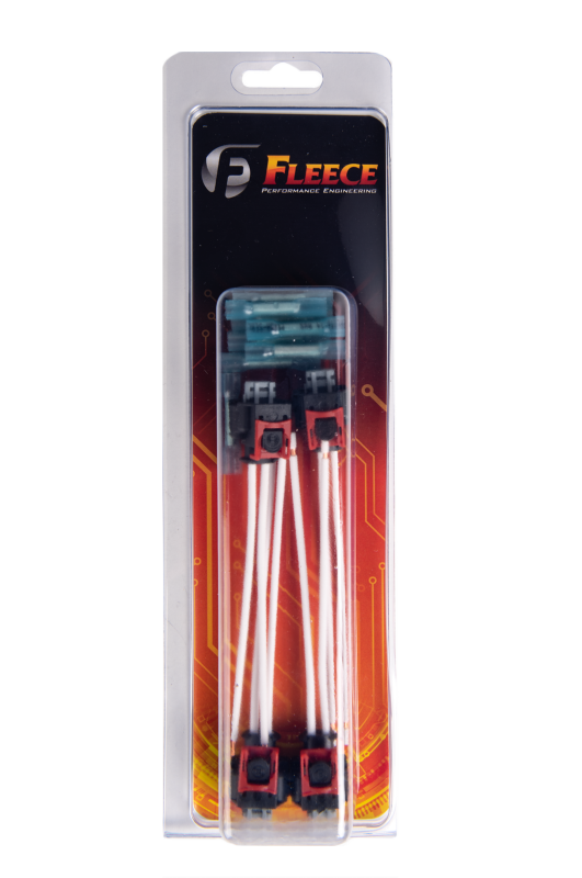 Fleece Performance 17-22 GM 2500/3500 Duramax Replacement Fuel Injector Connector w/Pigtail (4 Pack)