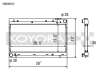 Koyo 93-98 Subaru Impreza 1.8/2.2L (MT) Radiator