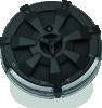 Kuryakyn Alley Cat Fuel & Battery Gauge Gloss Black