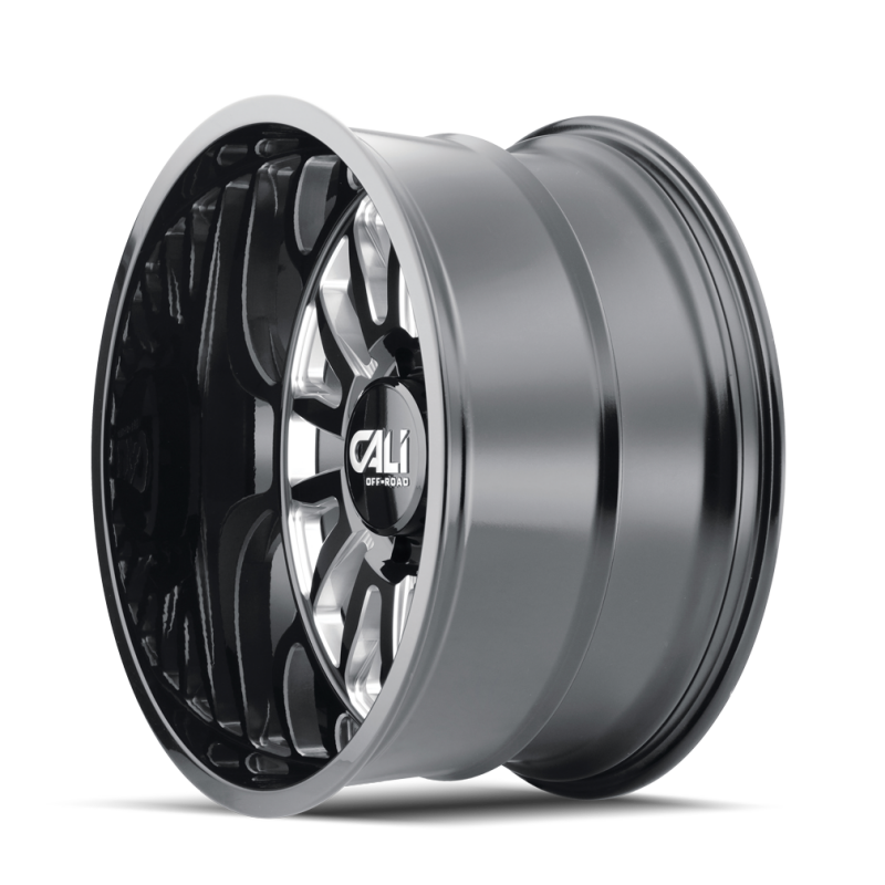 Cali Off-Road 9110 Summit 20x10 / 8x170 BP / -25mm Offset / 125.2mm Hub Gloss Black Milled Wheel