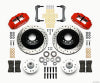 Wilwood Narrow Superlite 6R Front Hub & 1PC Rtr Kit 12.88in Drilled -Red 70-78 Camaro