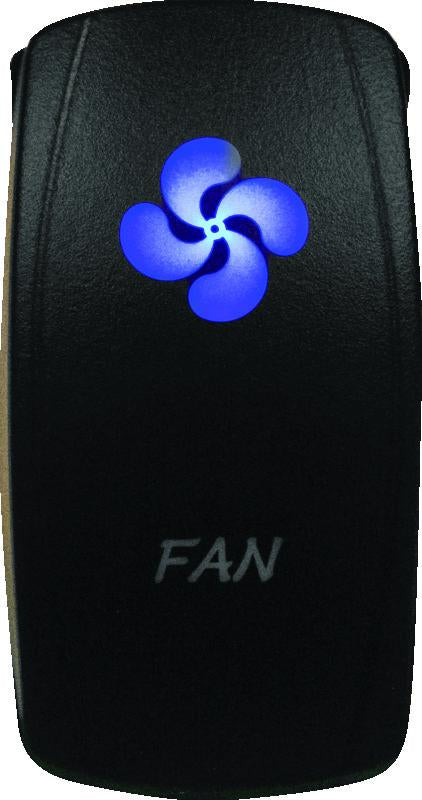 DragonFire Racing Lighted Switch Fan On/Off Blue