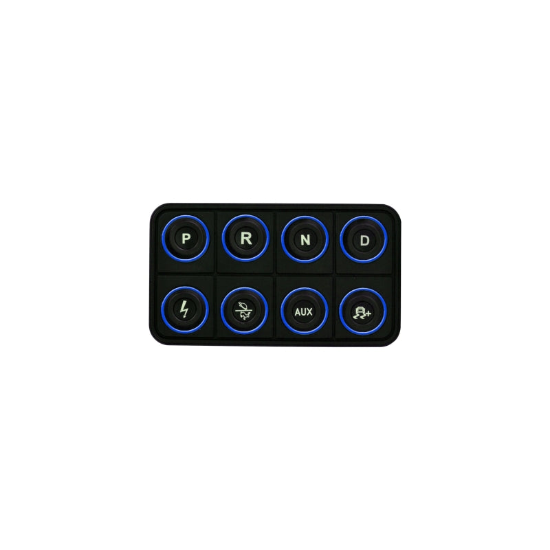 AEM EV 8 Button Keypad CAN Based Programmable Backlighting