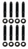 Moroso Pontiac Valve Cover Stud Kit w/ Bullet Nose Studs/12 Pt Nuts