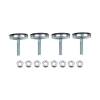 Wehrli Modular Steel Work Bench Leveling Feet Kit, for 4 legs