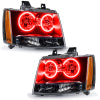 Oracle 07-13 Chevrolet Avalanche Pre-Assembled SMD Headlights - Red