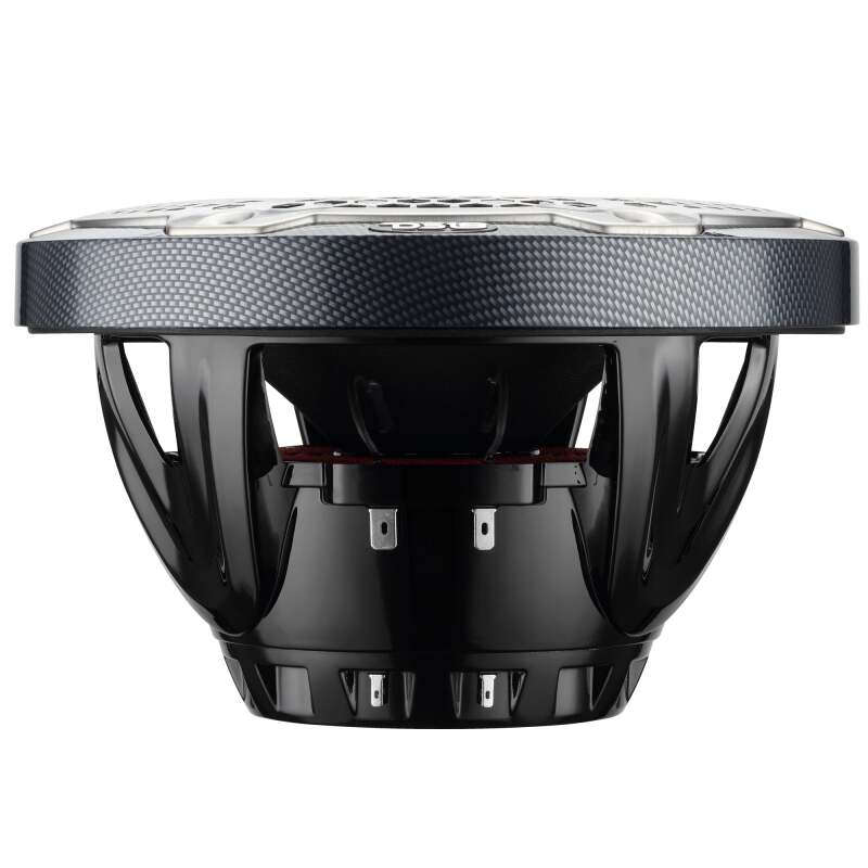 DS18 Hybrid Marine Speaker w/ Driver And RGB LEDs 8in 2-Way 350 Watts RMS 4 ohm Crbn Fiber w/ Cover