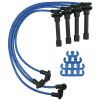 Moroso Custom Ignition Wire Set - Blue Max - Spiral Core - Colored High Temp Wire Separators - Blue