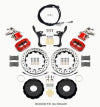 Wilwood Dynapro Radial4 / MC4 Rear Kit 12.88 Drilled Red 2006-15 Miata w/Lines & Cables