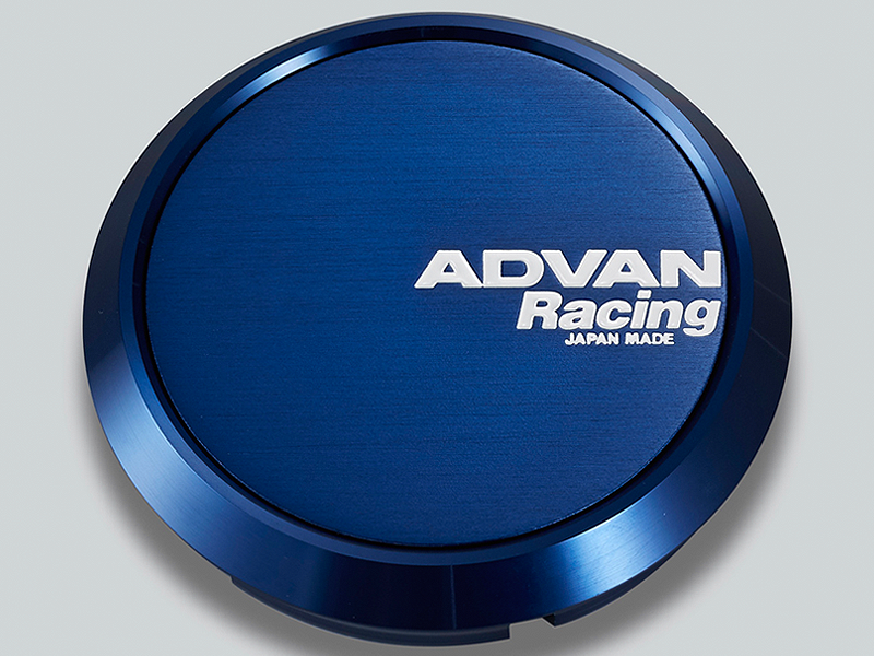 Advan 63mm Flat Center Cap - Blue Anodized
