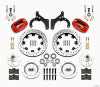 Wilwood Forged Dynalite Front Kit 12.19in Drilled Red 59-64 Chevy Impala / 63-64 Corvette