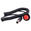 Rugged Radios Hole Mount Steering Wheel Push to Talk (PTT) with Coil Cord for Car Harnesses