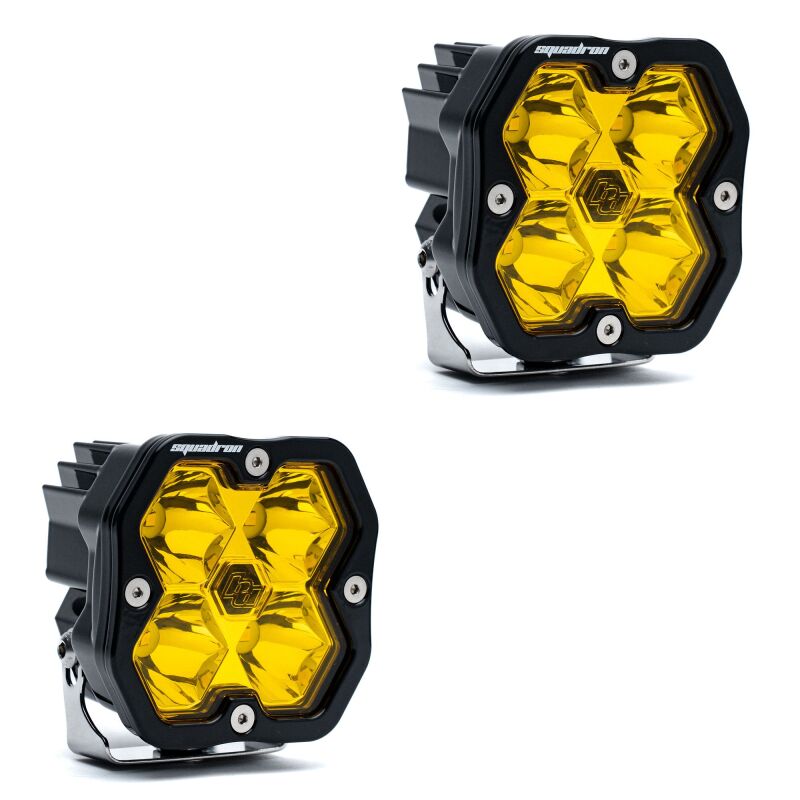 Baja Designs Squadron 2.0 Sport (Pair) LED Spot / No Harness - Baja Amber