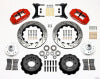 Wilwood Narrow Superlite 6R Front Hub Kit 14.00in Drill Red 79-87 GM G Body