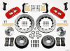 Wilwood AERO6 Front Hub Kit 14.00 Drilled Red 67-69 Camaro 64-72 Nova Chevelle