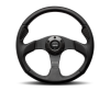 Momo Jet Steering Wheel 350 mm - Black AirLeather/Black Spokes