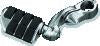 Kuryakyn Tour-Tech Cruise 4in Mount Arm With Dually ISO Pegs 1-1/4in Clamp Chrome