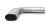 Vibrant 3.5in Oval (Nominal Size) T304 SS 90 deg Mandrel Bend 6in x 6in leg lengths