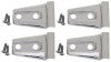 Kentrol 07-18 Jeep Wrangler JK Door Hinge Overlays 4 Pieces 2 Door - Polished Silver