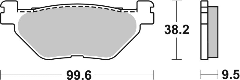 Brembo 04-05 Yamaha TDM 900cc Brake Pad - Rear