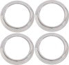 Kentrol 07-10 Jeep Wrangler JK Air Vent Bezels 4 Pieces - Polished Silver