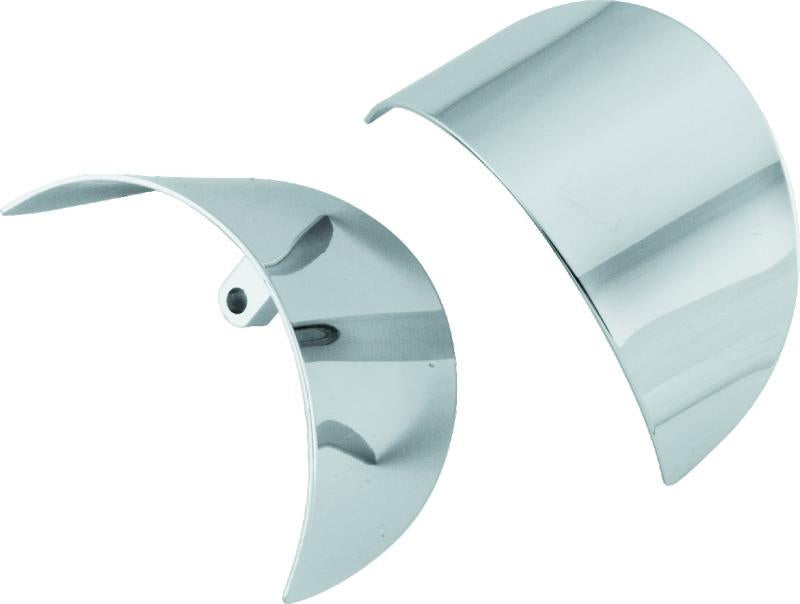 Bikers Choice 86-17 FLH FLT FLST FXRT Chrome Turn Signal Visor Replaces H-D 67737-88T Pr