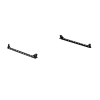 Road Armor TRECK Dual Lower 5-1/2-6ft Bed Accessory Rail Mounts - Tex Blk (Pair)